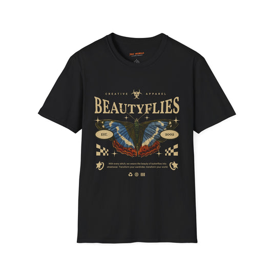 Beautyflies Butterfly Graphic Tee — “Spread Love” Rose Vintage Retro Shirt