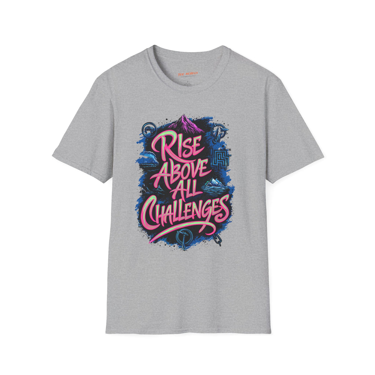 Motivational T-Shirt - Rise Above All Challenges & Spread Love T-Shirt