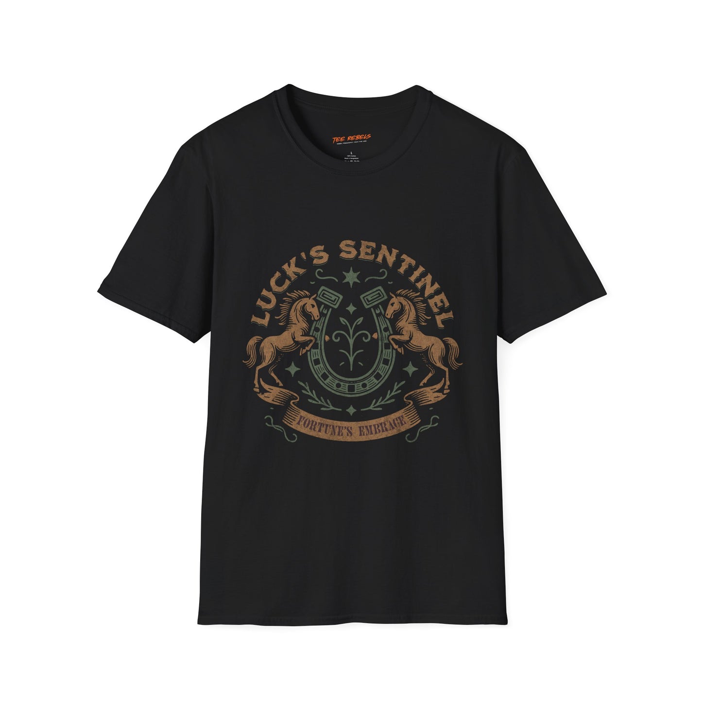 Luck's Sentinel Unisex Streetwear T-Shirt | American West Graphic T-Shirt | Sentinel Rebel Frequency