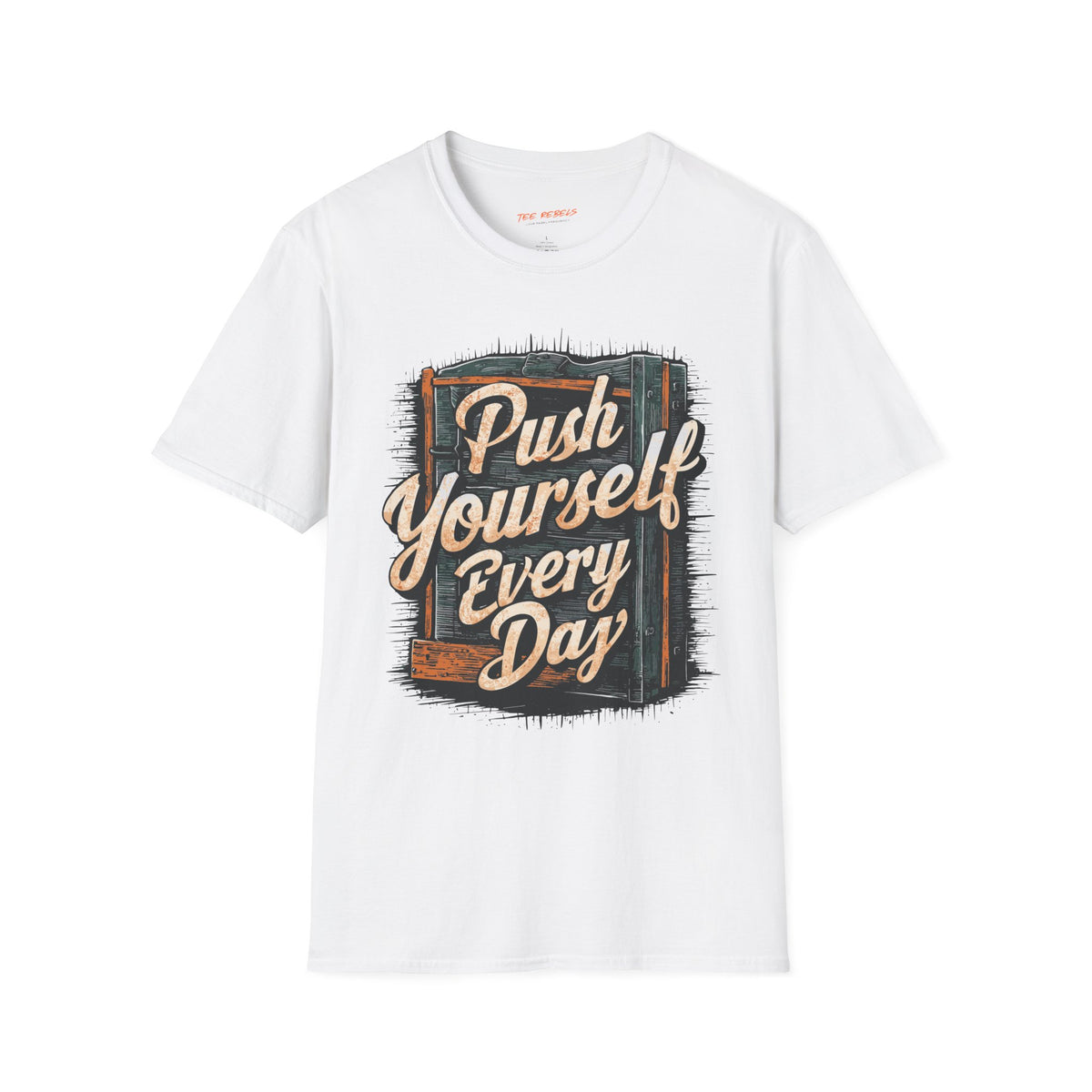 Motivational T-Shirt - Spread Love & Push Yourself Every Day Graphic T-Shirt