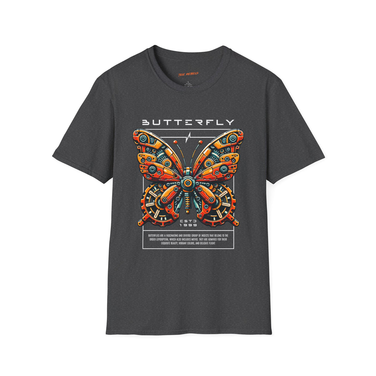 Retro Floral Butterfly Graphic Tee Spread - Love Rose T-Shirt