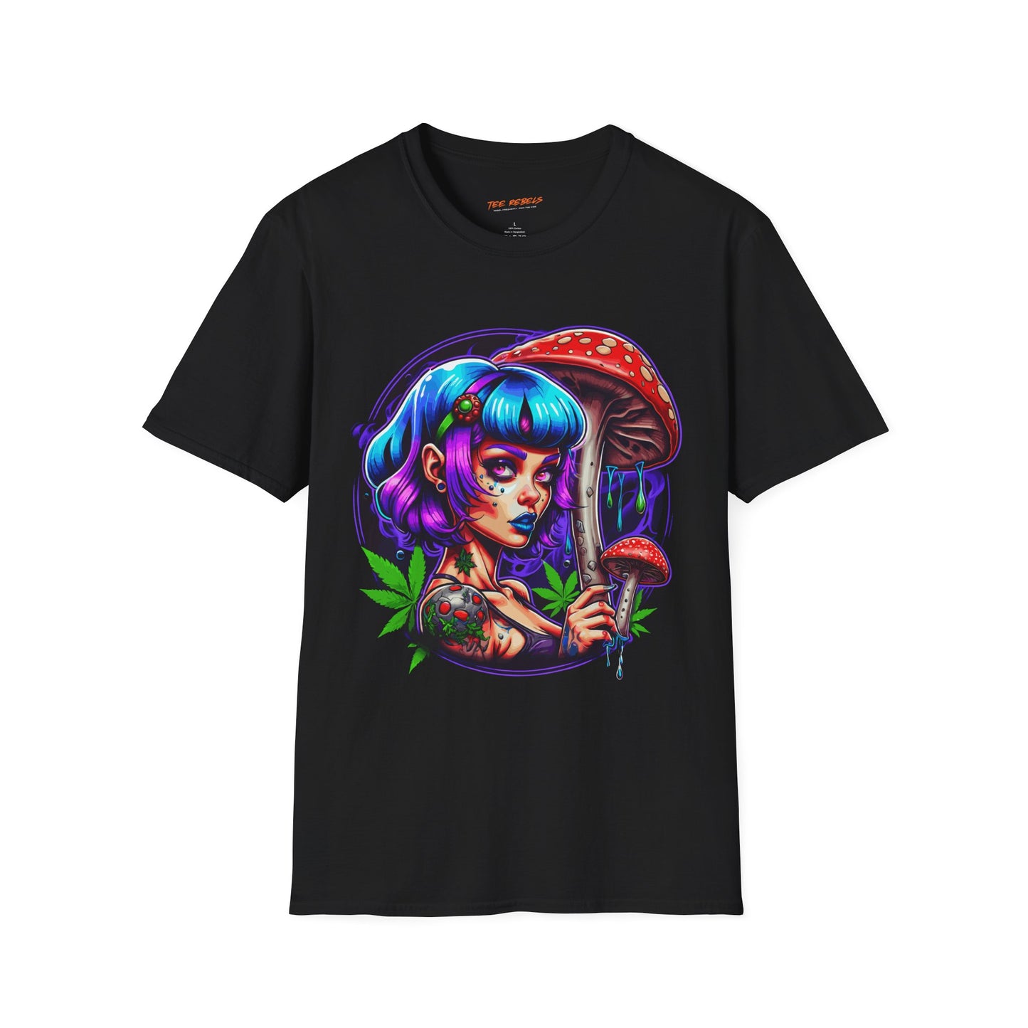 Psychedelic Lady Fungi Unisex T-Shirt | Fungi Rebel Frequency