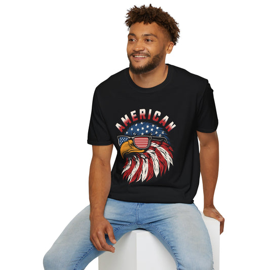 American Eagle USA Unisex Streetwear T-Shirt | American Graphic T-Shirt | Eagle Rebel Frequency