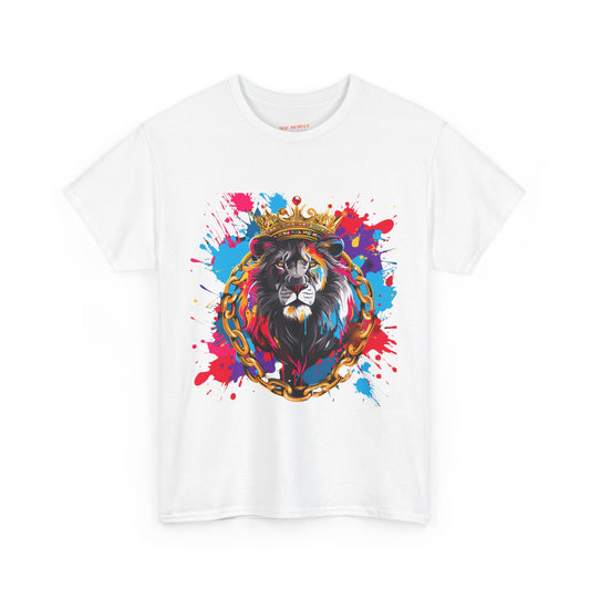 King of the Jungle Graphic Unisex Heavy Cotton Tee | Lion Rebel Frequency