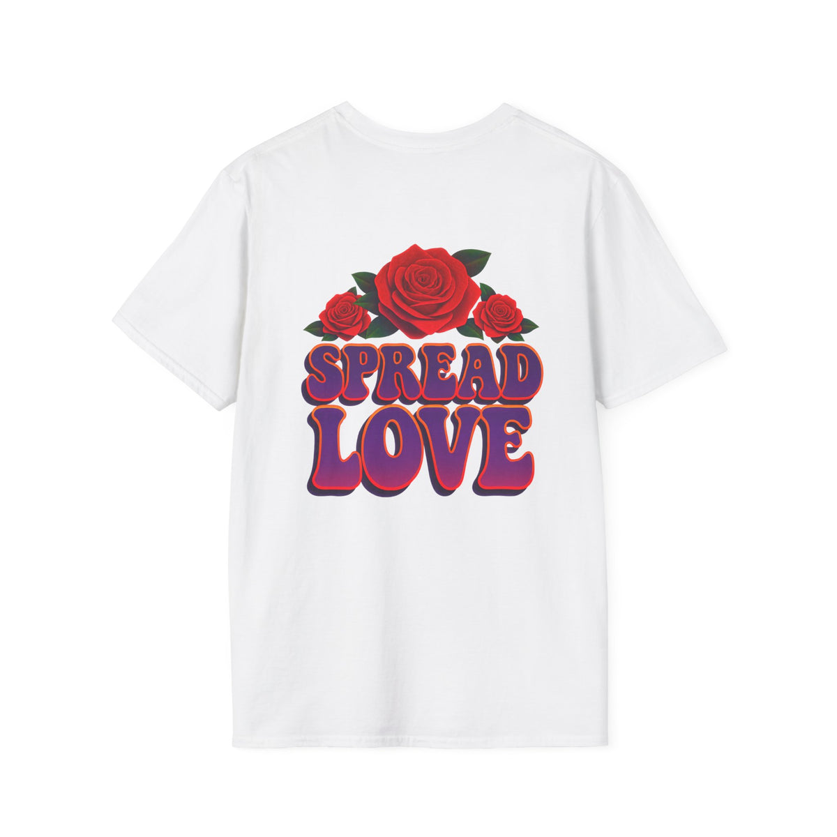 Monarch Butterfly Spread Love Rose Graphic T-Shirt