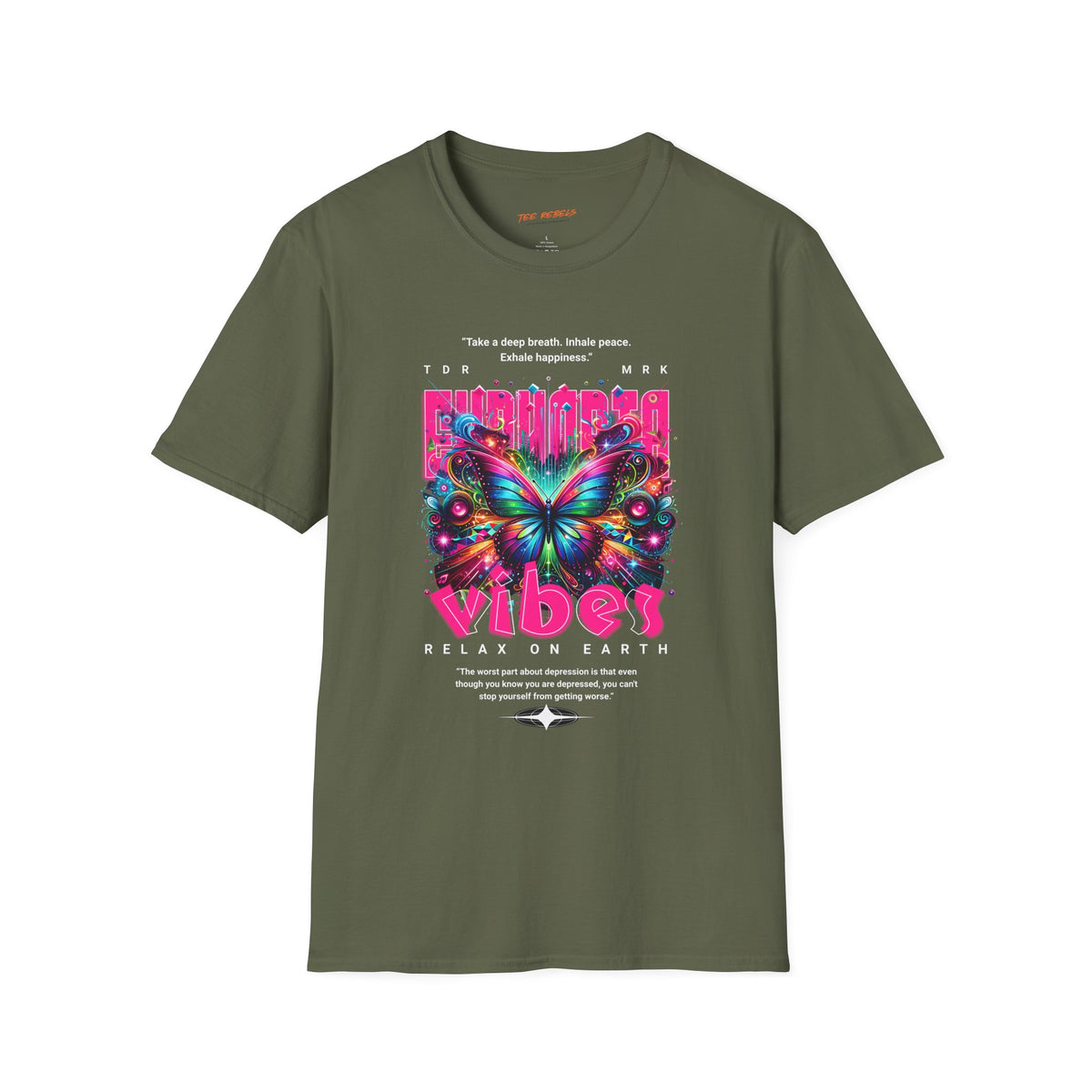 Euphoria Spread Love Rose Graphic T-Shirt