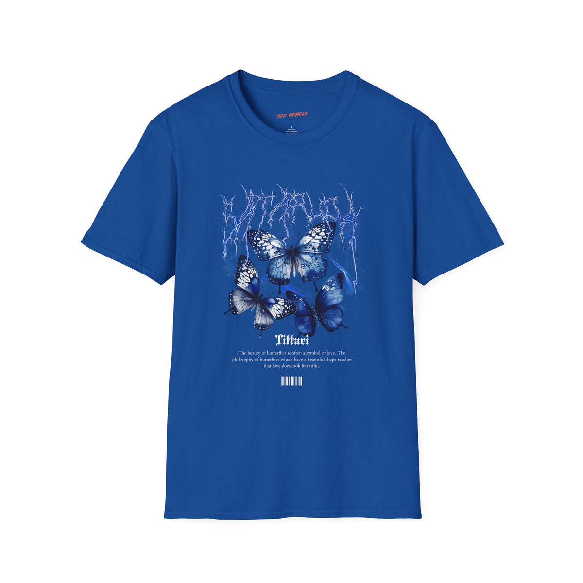 Satarupa Butterfly Spread Love Rose Graphic T-Shirt