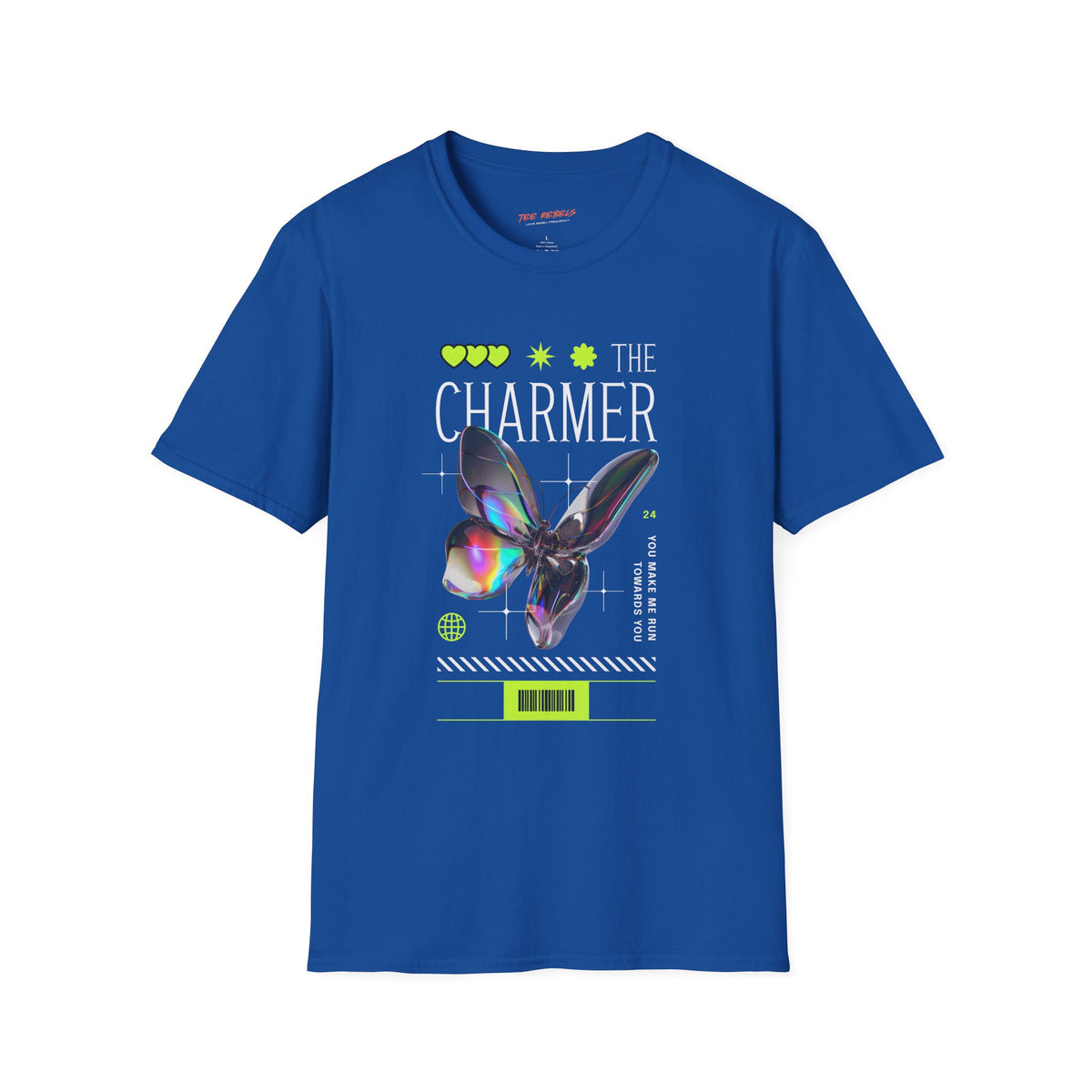 The Charmer Butterfly Spread Love Rose Graphic T-Shirt