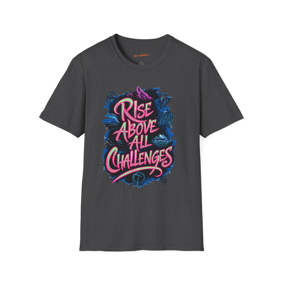 Motivational T-Shirt - Rise Above All Challenges & Spread Love T-Shirt