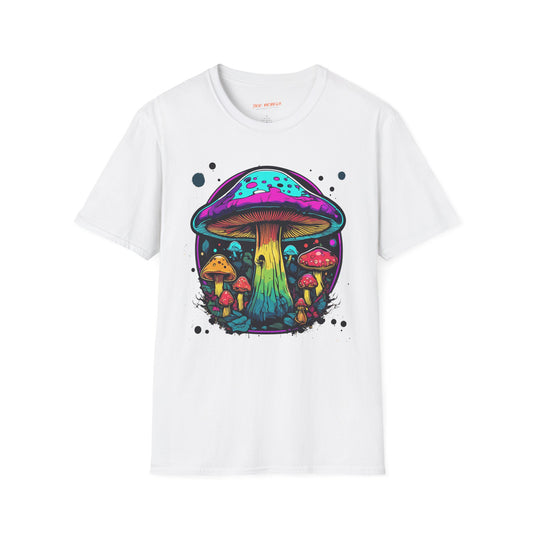 Psychedelic Mushroom Unisex Softstyle T-Shirt | Mushroom Frequency