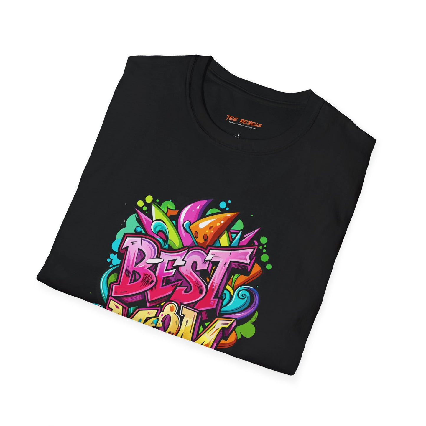 Best Mom Unisex Softstyle T-Shirt | Colorful, Fun Gift for Mother's Day