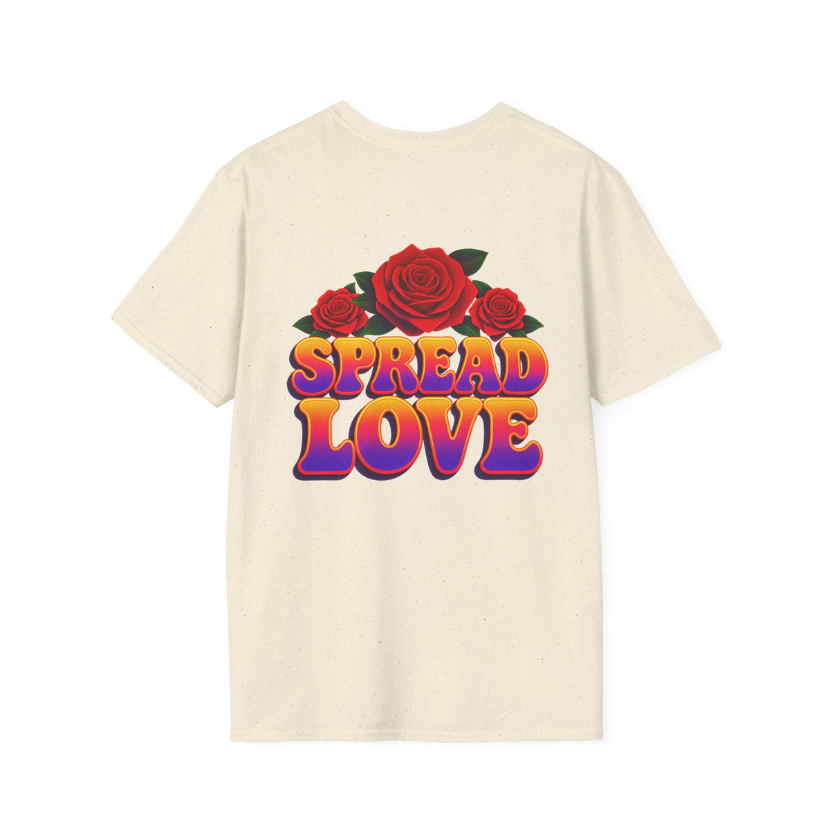 Inspirational Rose Graphic Tee – Spread Love T-Shirt