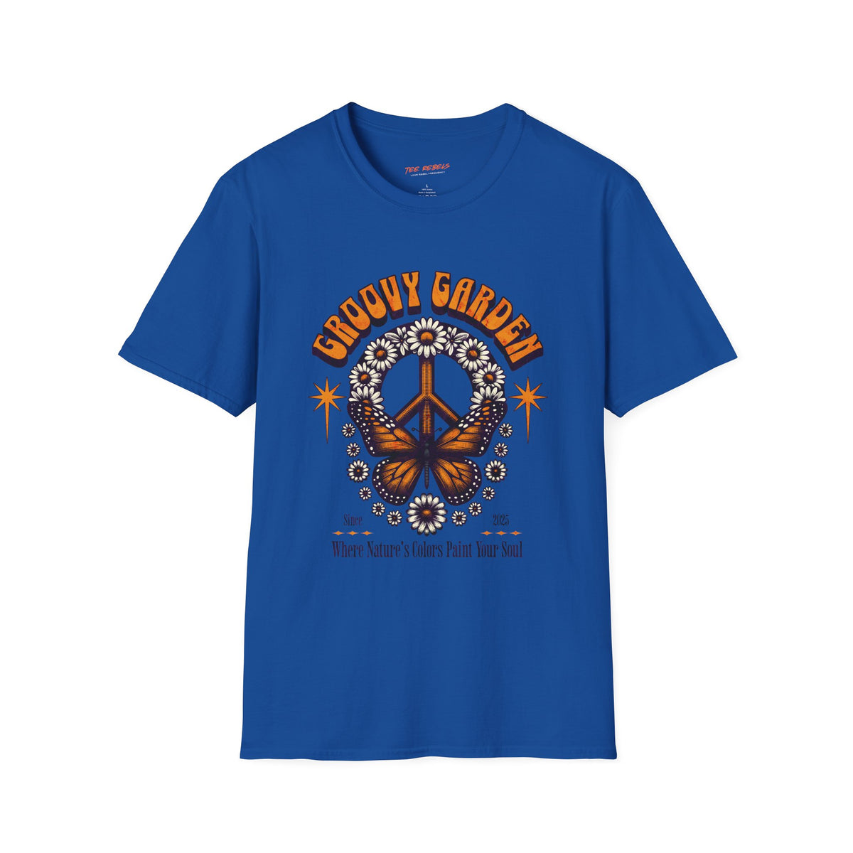 Groovy Garden Peace Sign T‑Shirt — Spread Love Retro Floral Tee