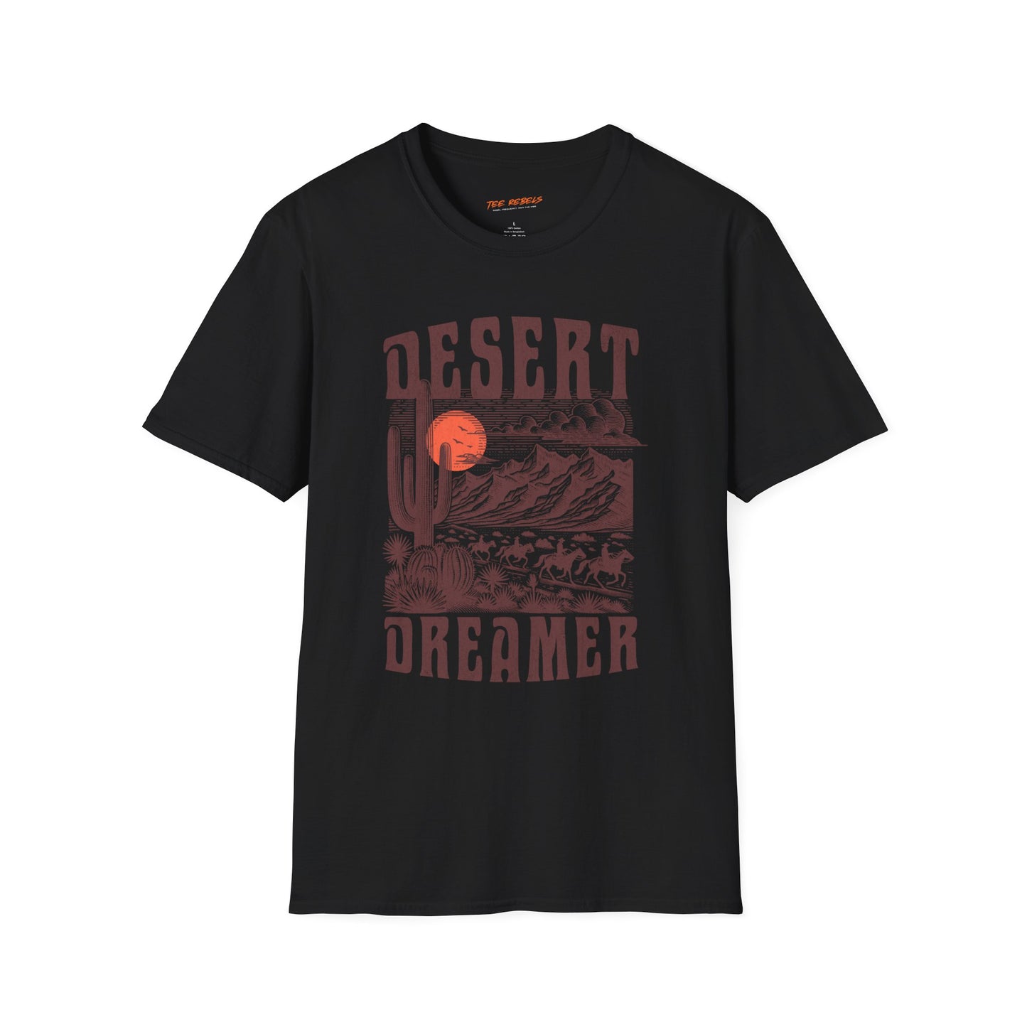 Desert Dreamer Unisex Streetwear T-Shirt | Vintage Western Graphic T-Shirt | Desert Rebel Frequency