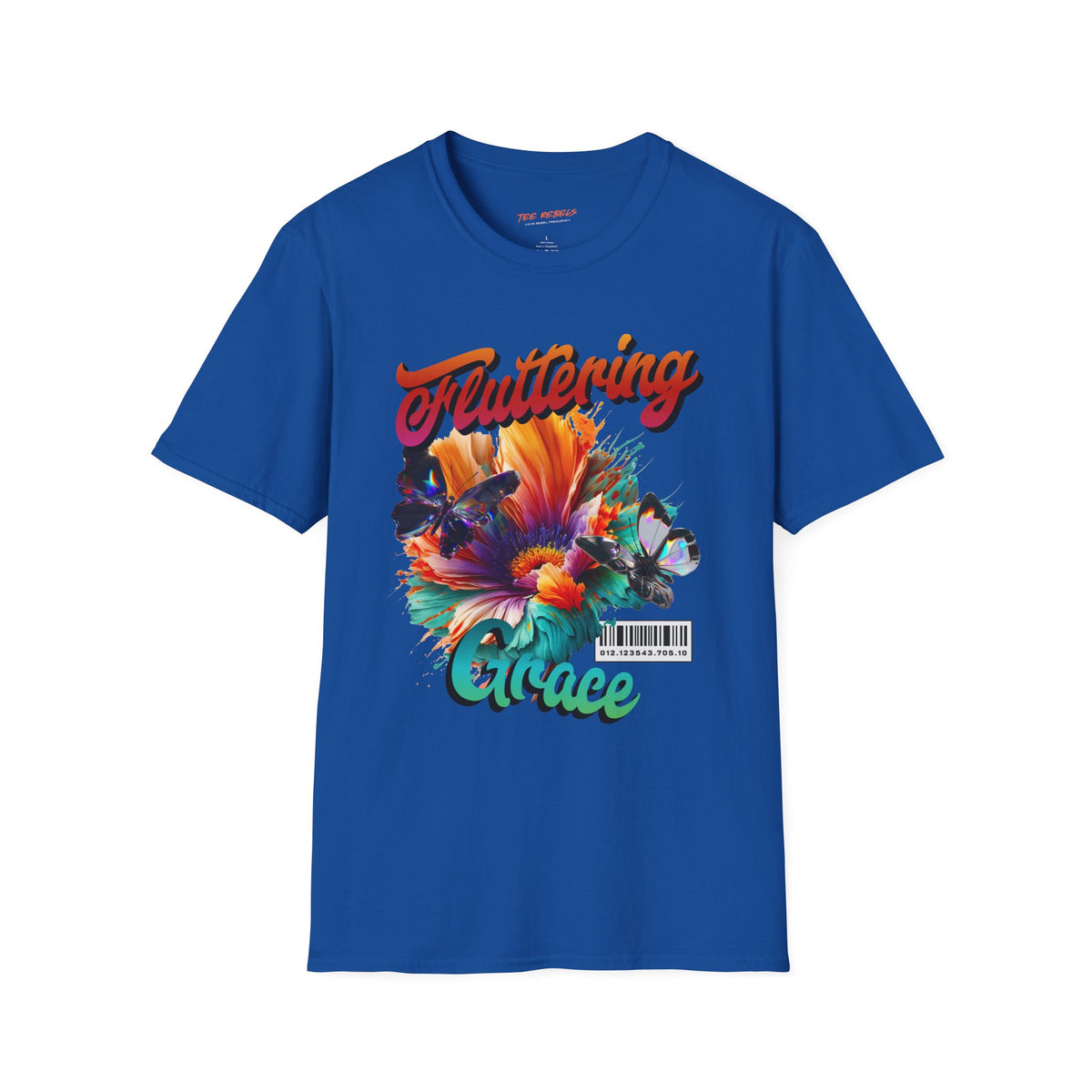 Fluttering Grace Butterfly Spread Love Floral Graphic T-Shirt