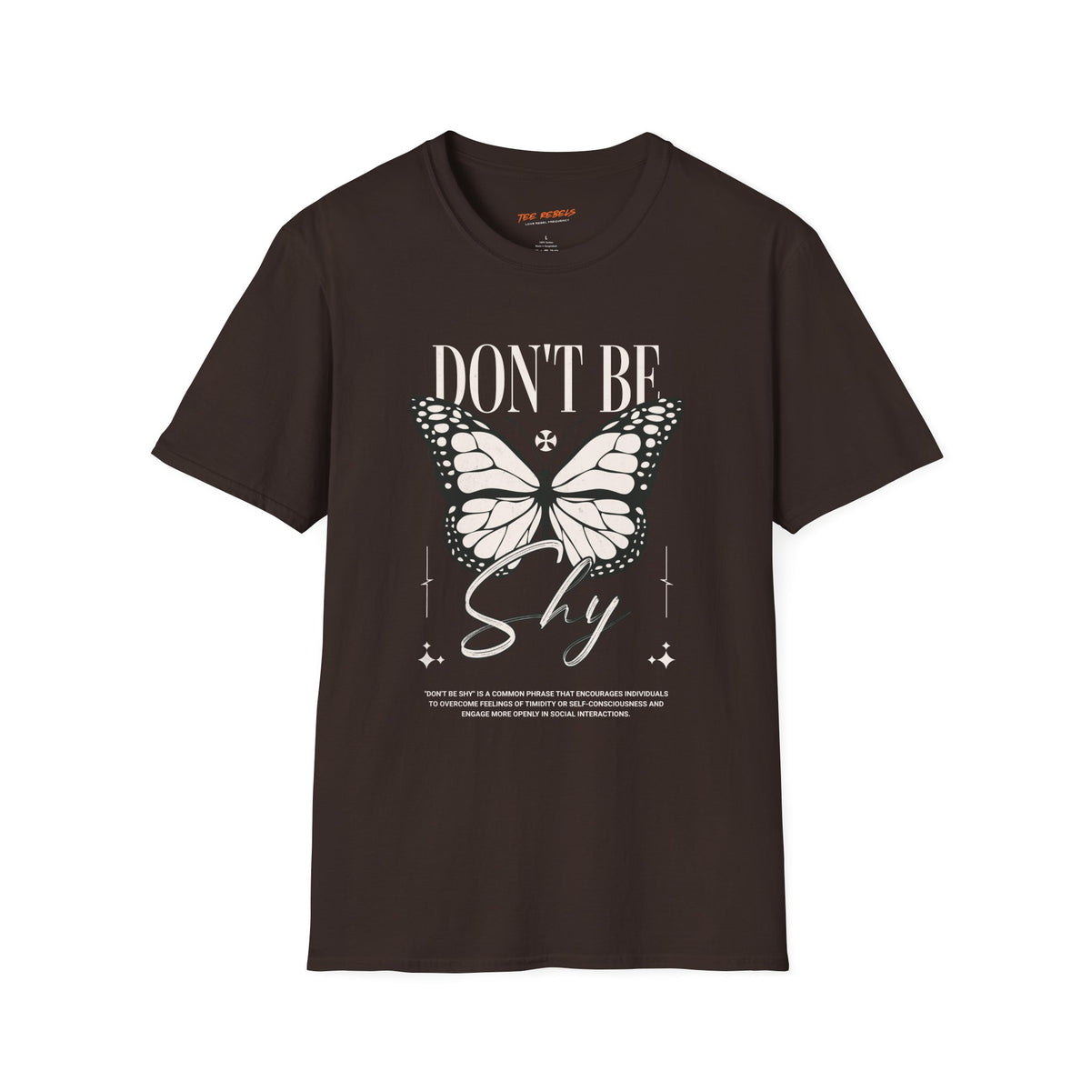 Inspirational Butterfly “Don’t Be Shy” & “Spread Love” T-Shirt