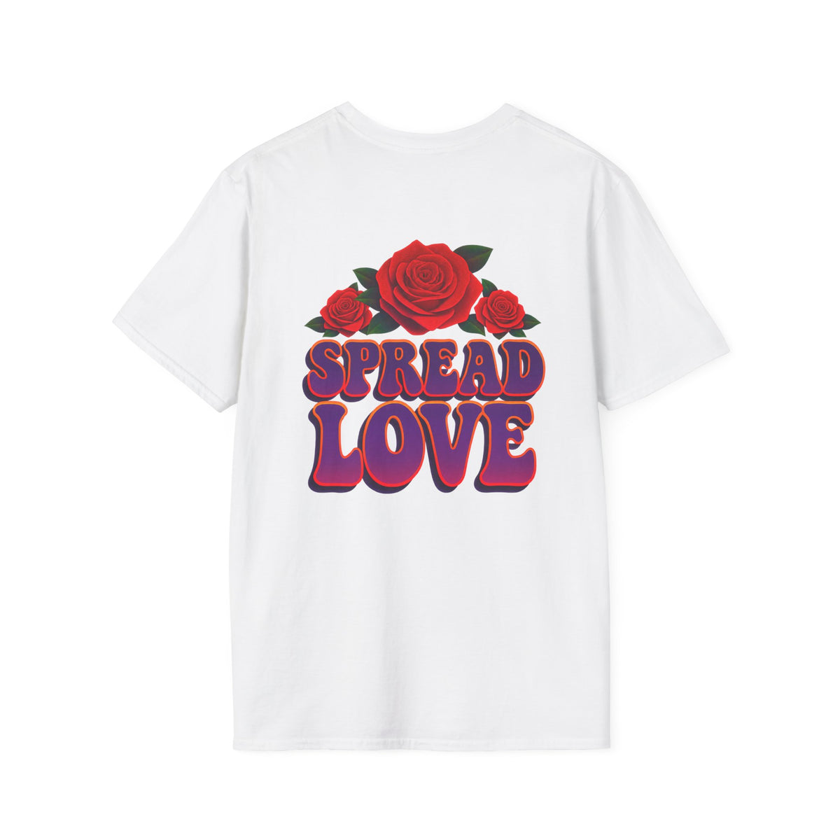 Spread Love Butterfly and Rose Graphic T-Shirt
