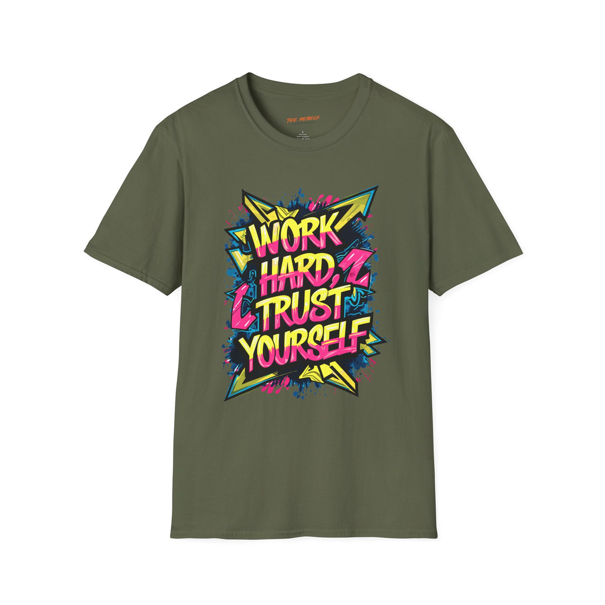 Motivational T-Shirt - Work Hard Trust Yourself & Spread Love Graphic T-Shirt