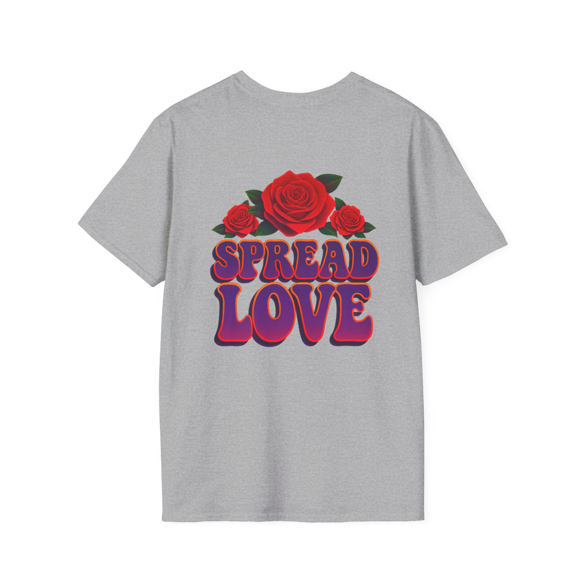 Monarch Butterfly Spread Love Rose Graphic T-Shirt