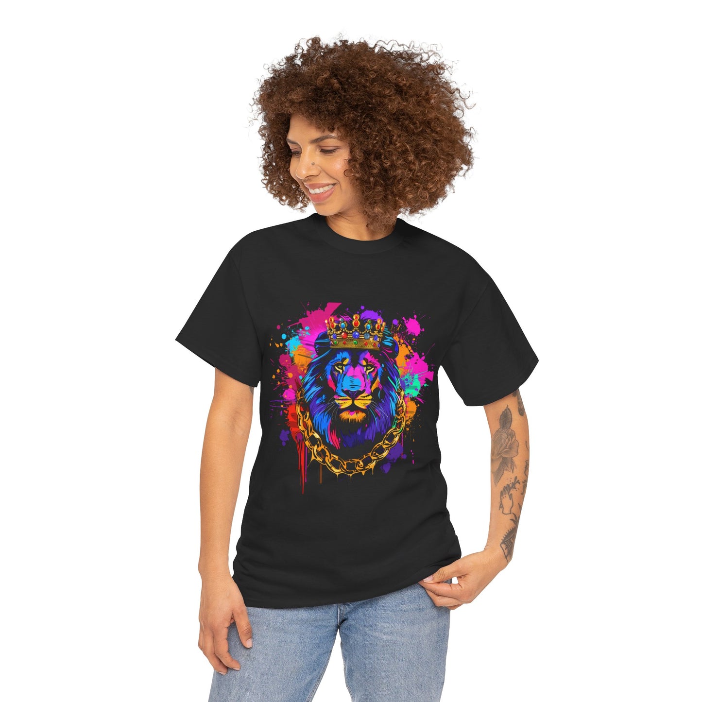 Royal Lion Graphic Unisex Heavy Cotton Tee | Lion Rebel Frequency