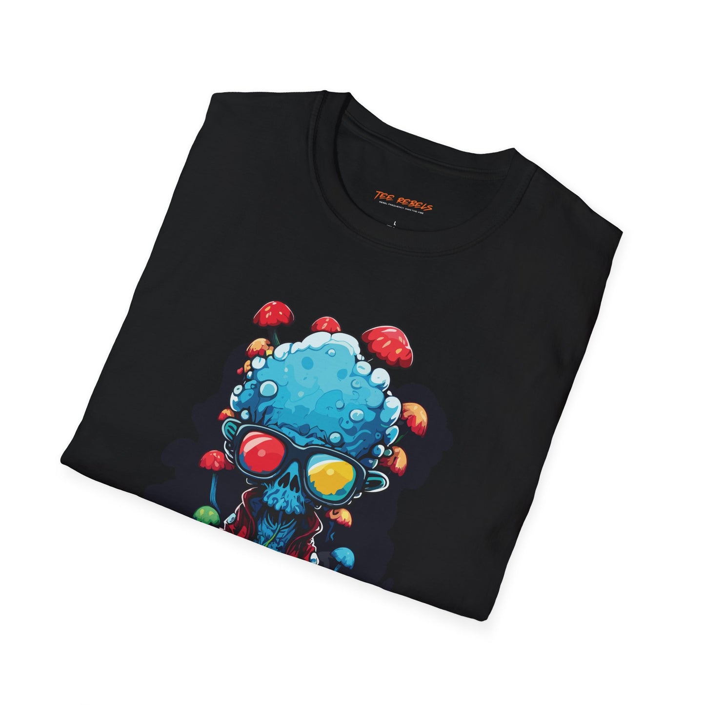 Cool Alien Graphic Unisex Softstyle T-Shirt | Alien Rebel Frequency