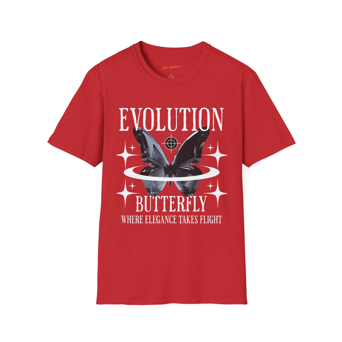 Evolution Butterfly 3 Spread Love Rose Graphic T-Shirt
