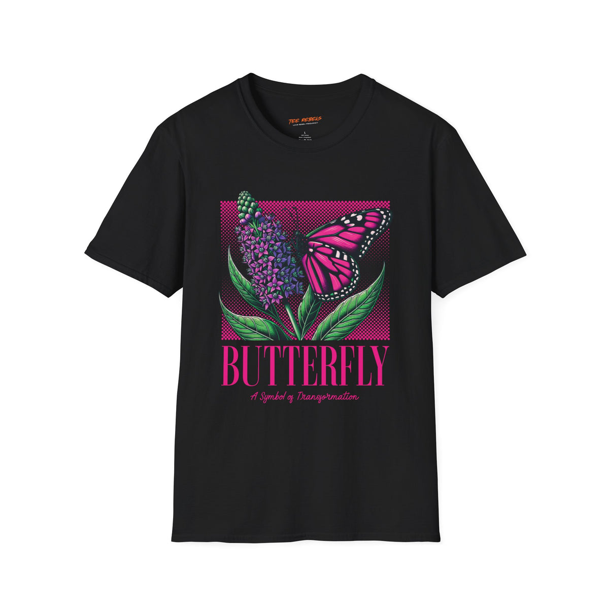 Spread Love Butterfly & Rose Graphic T-Shirt