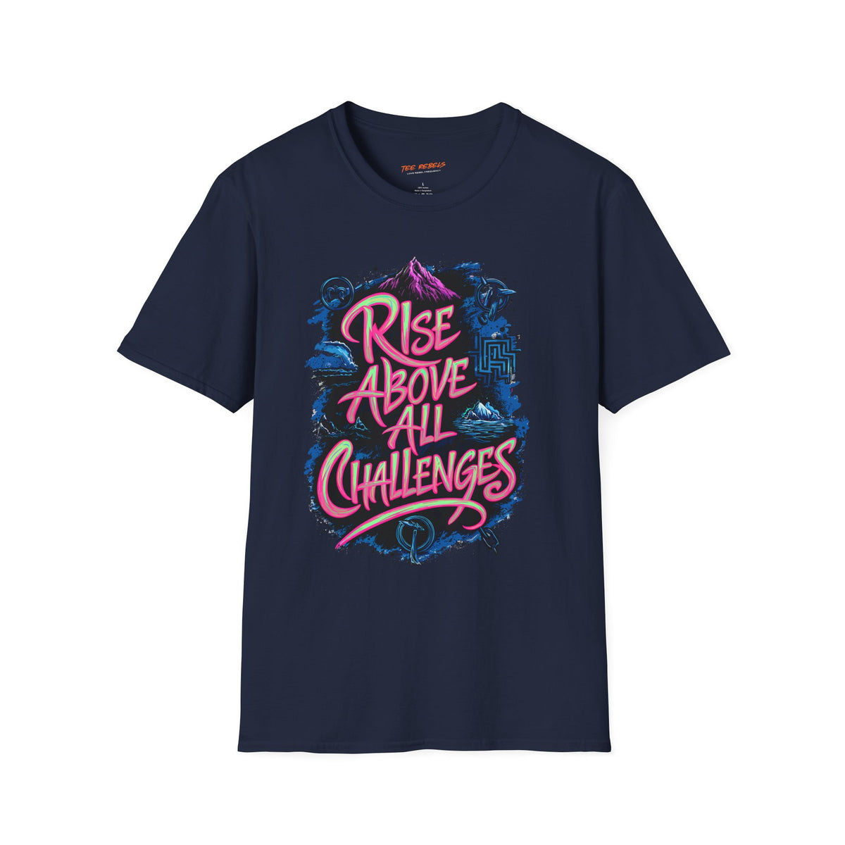 Motivational T-Shirt - Rise Above All Challenges & Spread Love T-Shirt