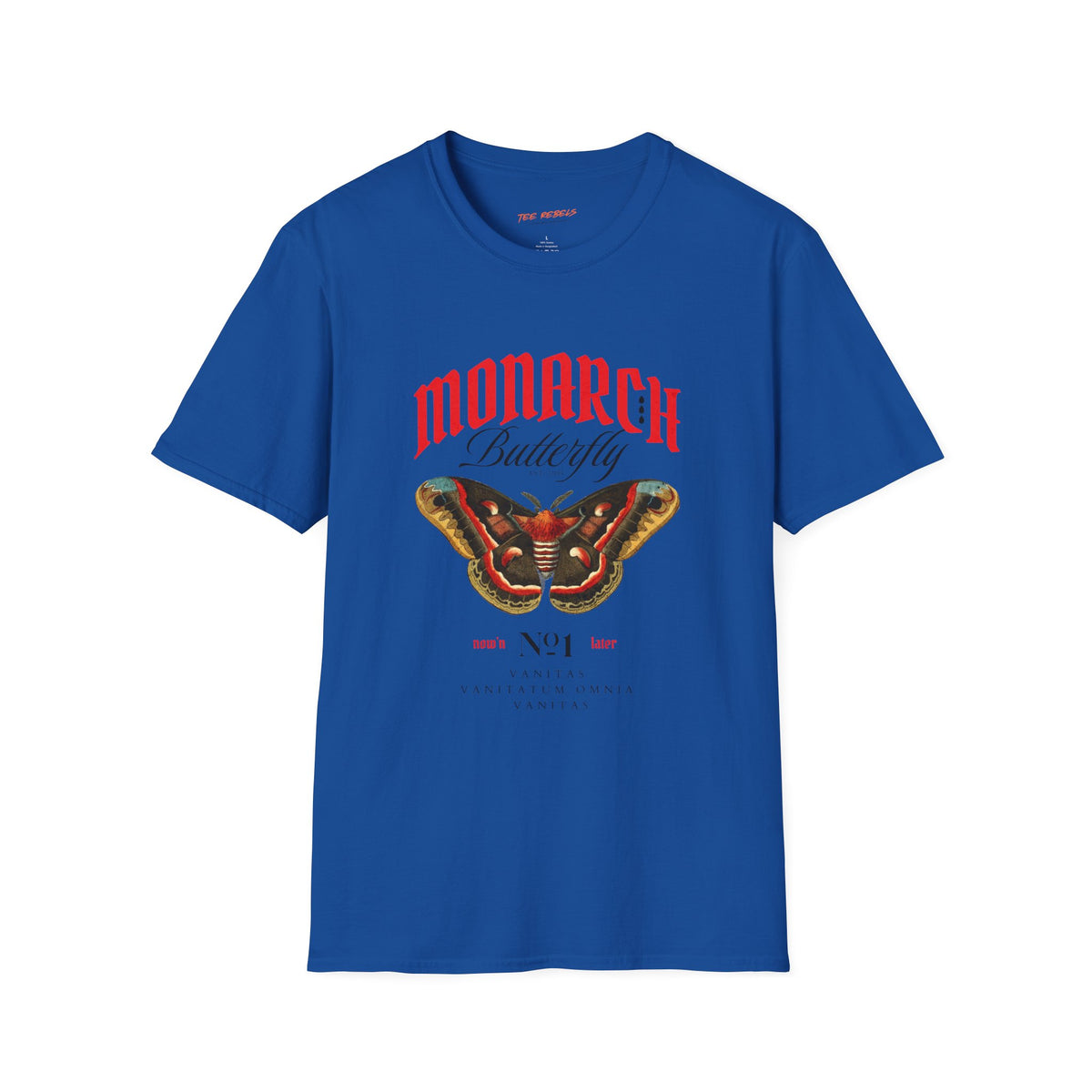 Monarch Butterfly Spread Love Rose Graphic T-Shirt