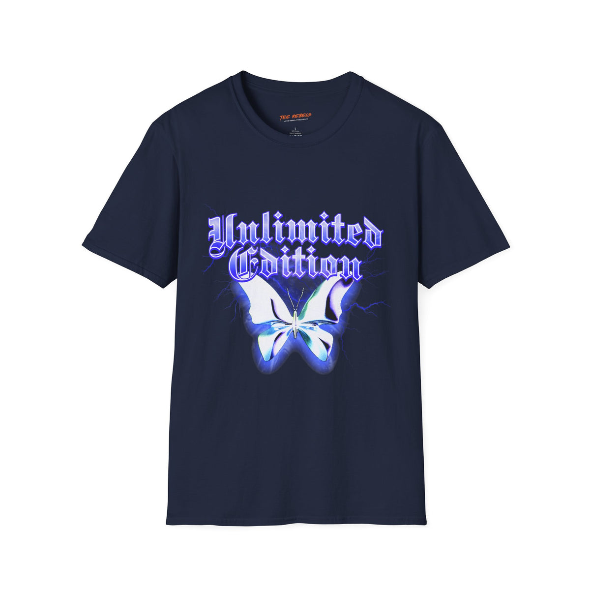 Unlimited Edition Butterfly Spread Love Rose Graphic T-Shirt