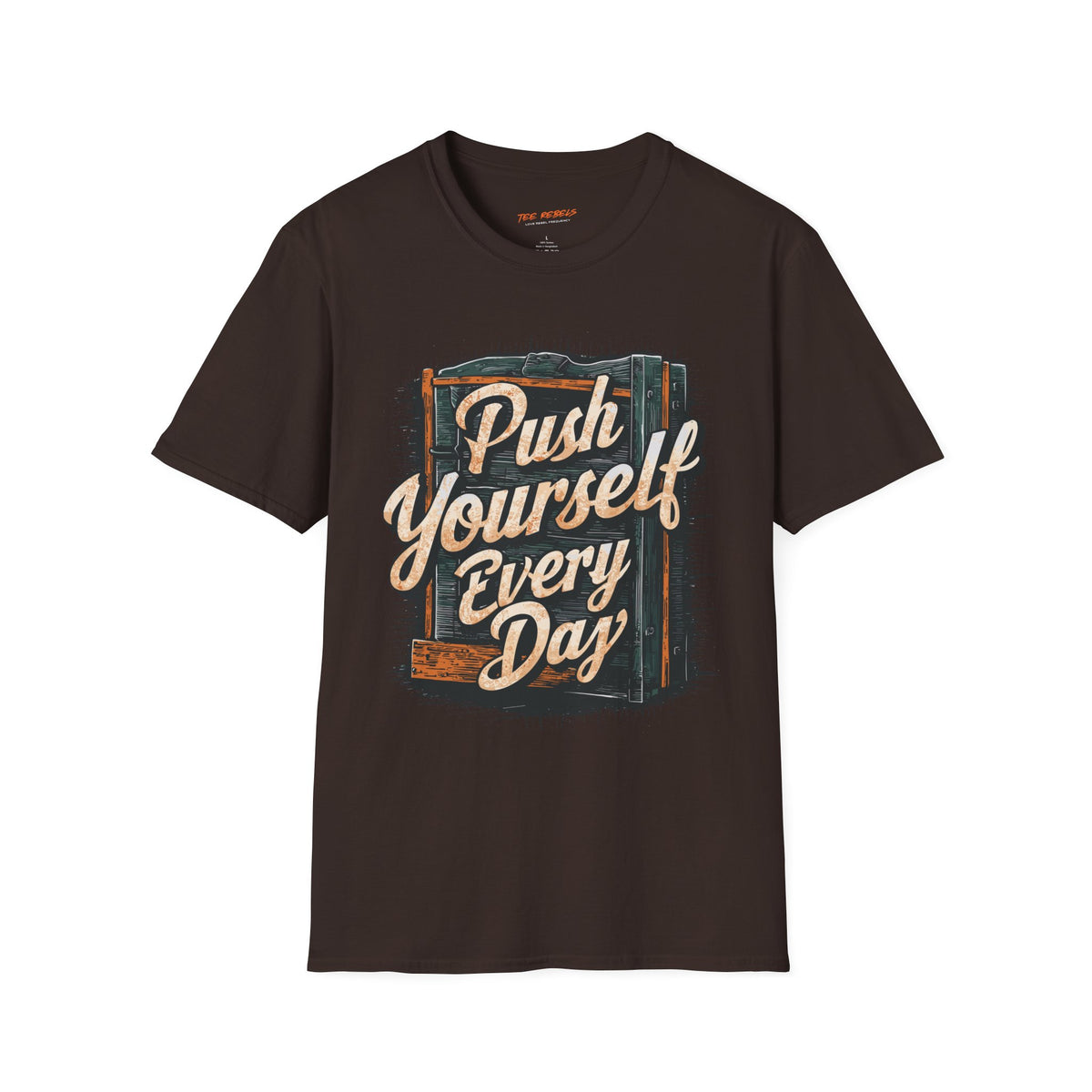 Motivational T-Shirt - Spread Love & Push Yourself Every Day Graphic T-Shirt