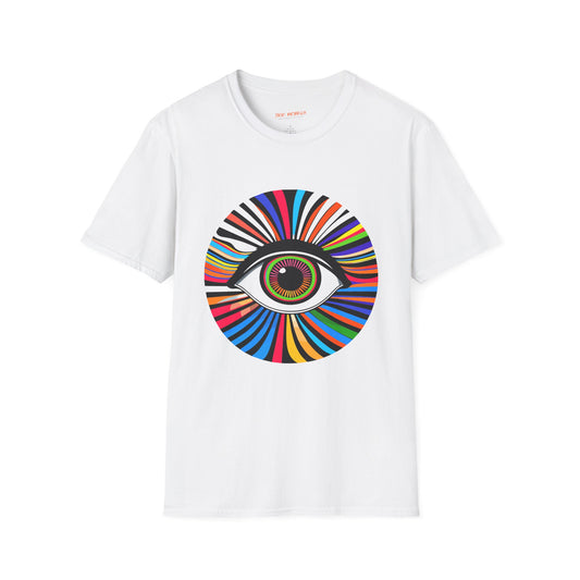 Psychedelic Eyeball Unisex Softstyle T-Shirt | Eye Rebel Frequency