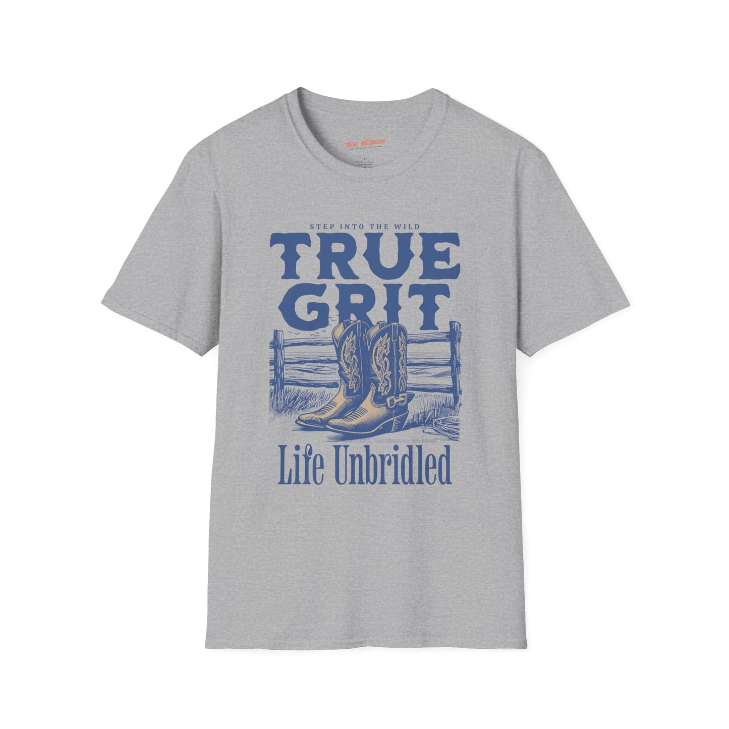 True Grit Unisex Streetwear T-Shirt | American West Graphic T-Shirt | Cowboy Rebel Frequency