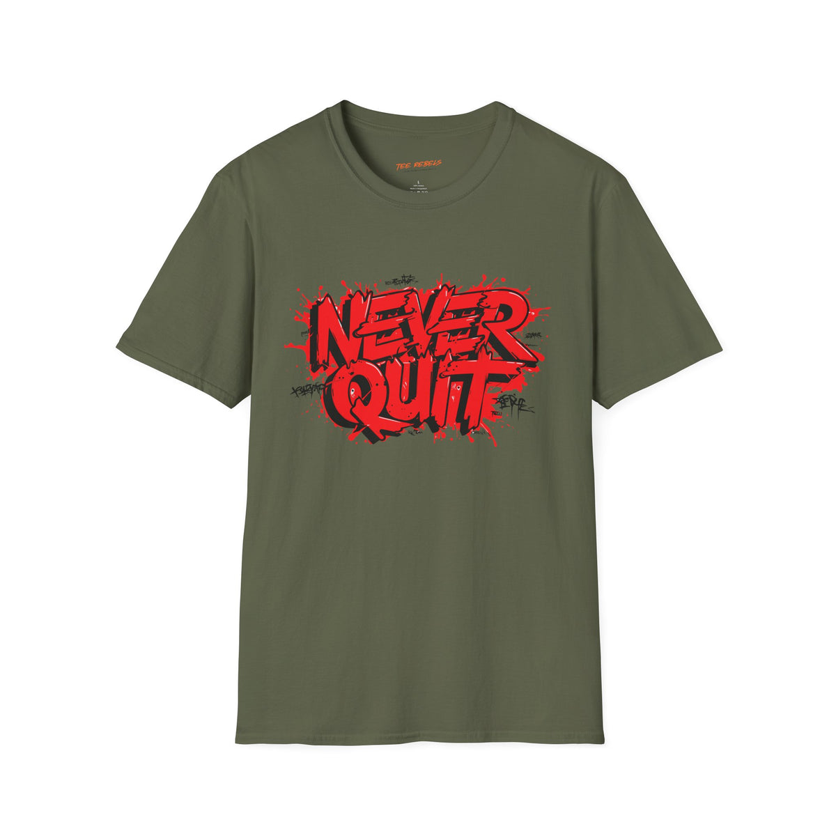 Motivational T-Shirt - Never Quit & Spread Love Graphic T-Shirt