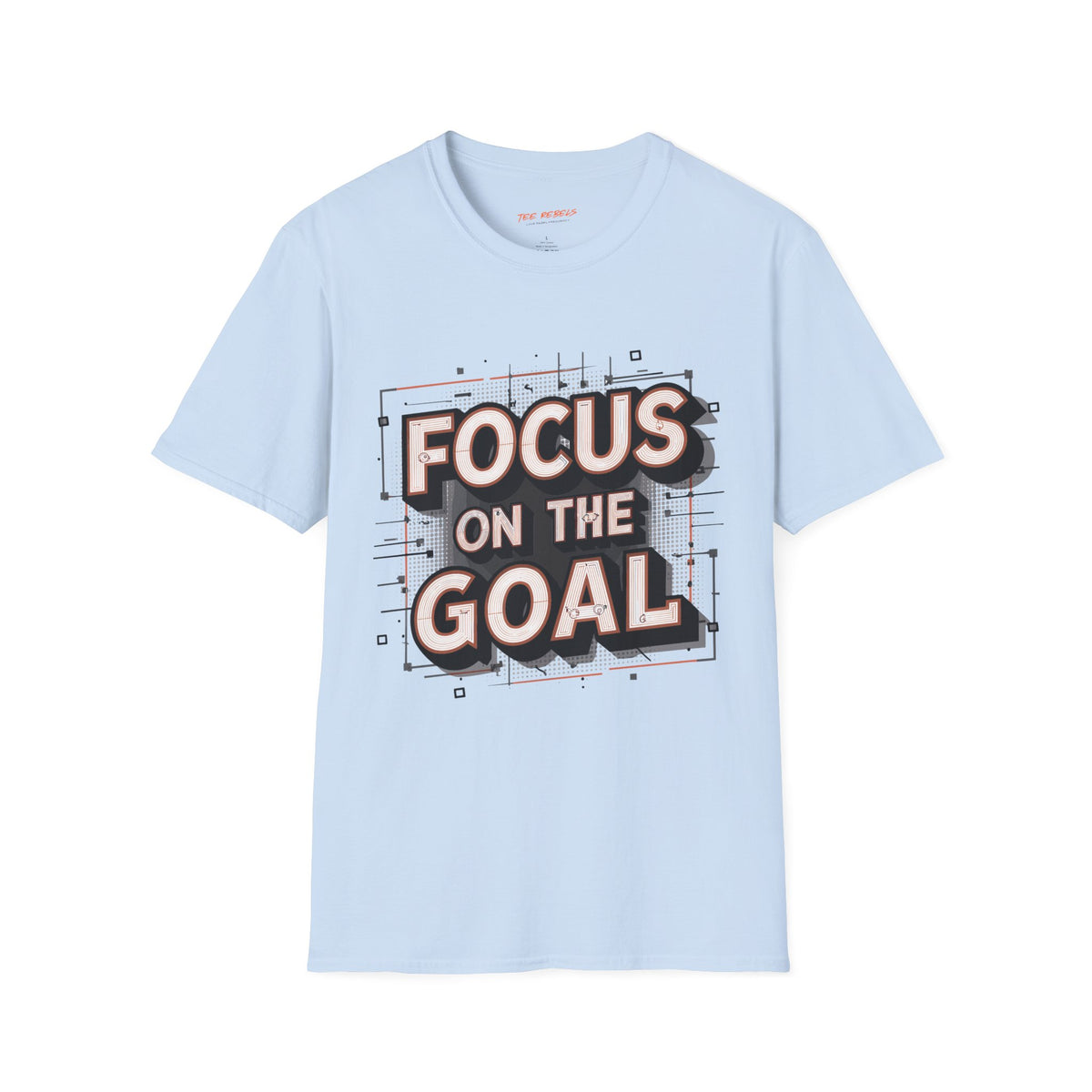 Motivational T-Shirt - Focus on the Goal & Spread Love Graphic T-Shirt