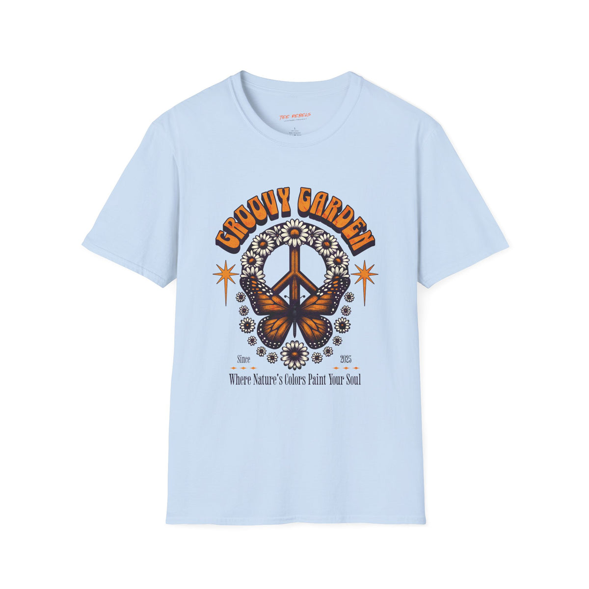 Groovy Garden Peace Sign T‑Shirt — Spread Love Retro Floral Tee
