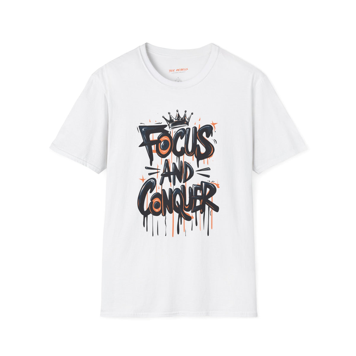 Motivational T-Shirt - Focus and Conquer / Spread Love Graphic T-Shirt