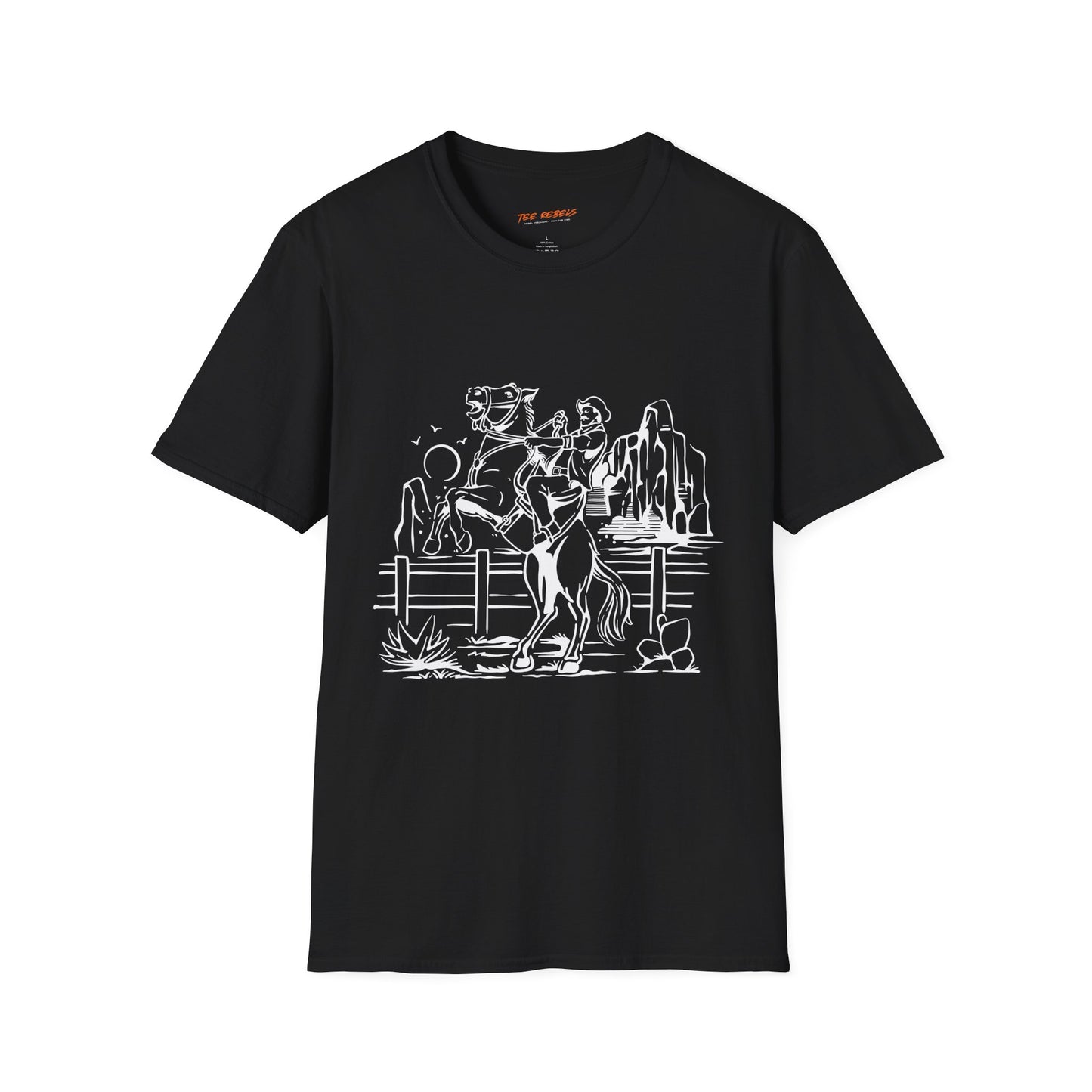 Rodeo Unisex Streetwear Graphic T-Shirt, Spread Love Vibe, Perfect for Summertime Outings, Gift for Friends, Casual Wear, Everyday Style