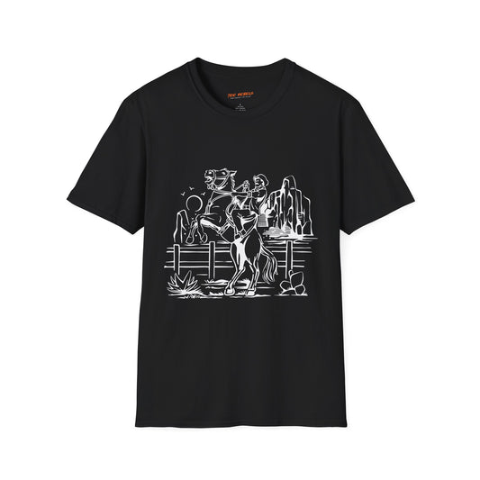 Rodeo Unisex Streetwear Graphic T-Shirt, Spread Love Vibe, Perfect for Summertime Outings, Gift for Friends, Casual Wear, Everyday Style