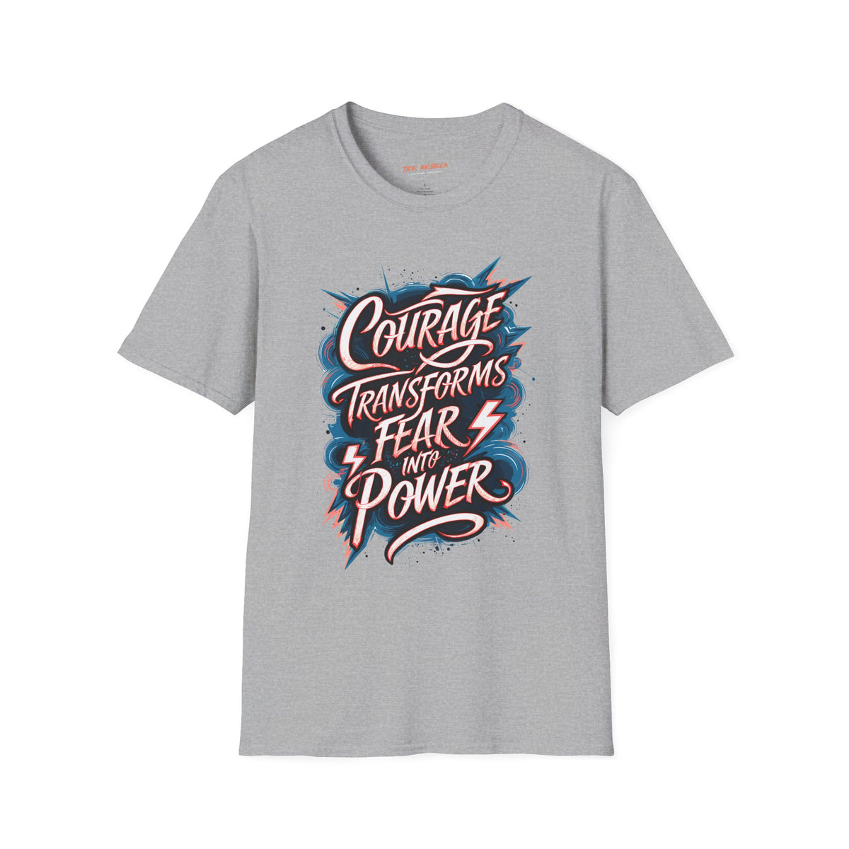Motivational T-Shirt - Courage Transforms Fear - Spread Love Graphic T-Shirt