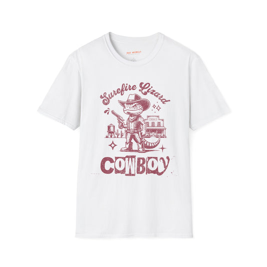 Surefire Lizard Cowboy Unisex Streetwear T-Shirt | Cowboy Graphic T-Shirt | Cowboy Rebel Frequency
