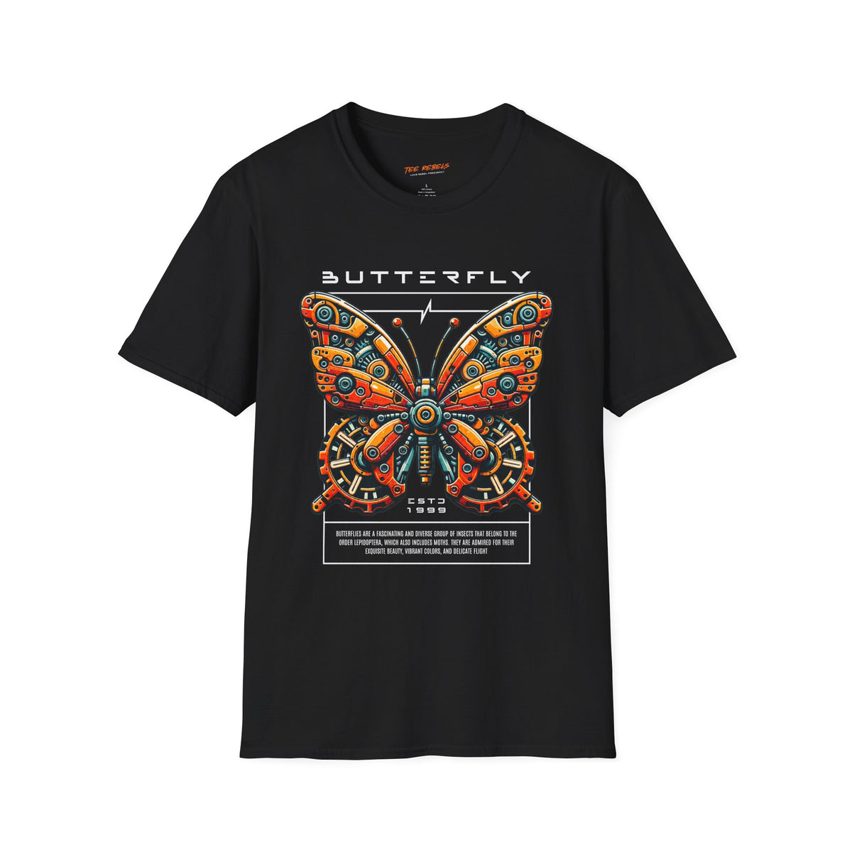 Retro Floral Butterfly Graphic Tee Spread - Love Rose T-Shirt