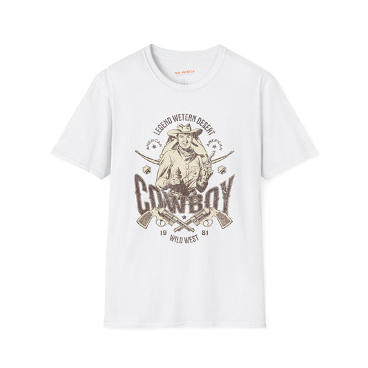 Legend Western Desert Cowboy Unisex Streetwear T-Shirt | Cowboy Graphic T-Shirt | Cowboy Rebel Frequency