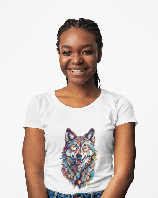 Psychedelic Wolf Unisex T-Shirt | Wolf Rebel Frequency