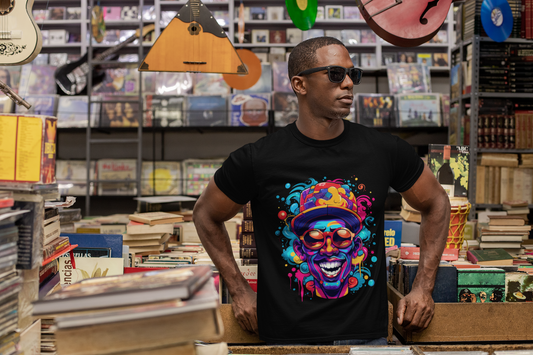 Psychedelic Street Afro Unisex T-Shirt | Afro Rebel Frequency