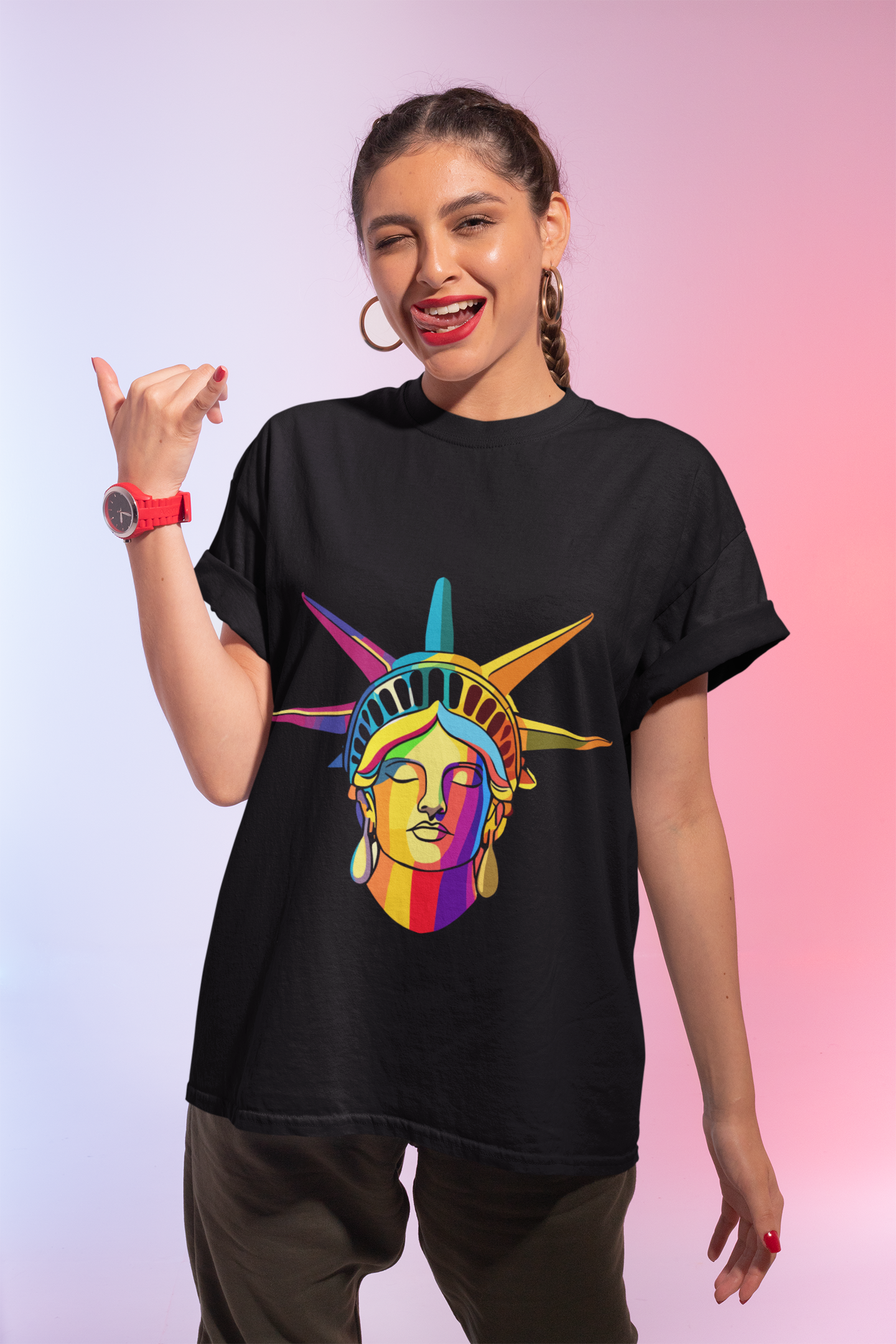 Liberty Ombre Unisex T-Shirt | Liberty Rebel Frequency