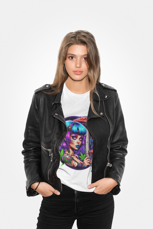 Psychedelic Lady Fungi Unisex T-Shirt | Fungi Rebel Frequency