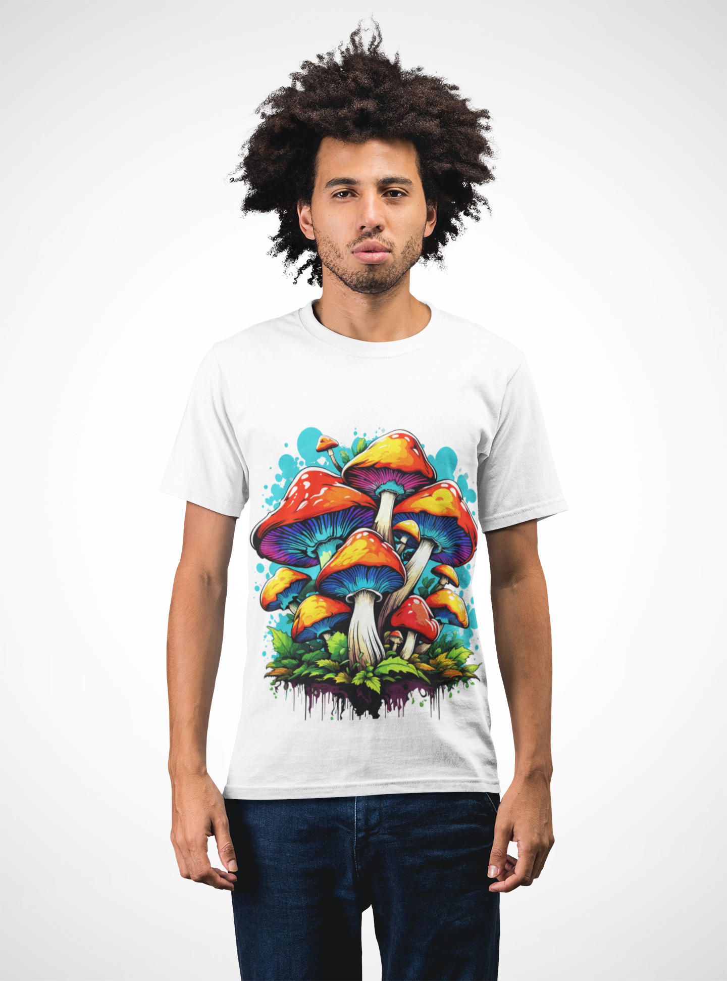 Psychedelic Mushroom Kingdom Unisex T-Shirt | Mushroom Rebel Frequency
