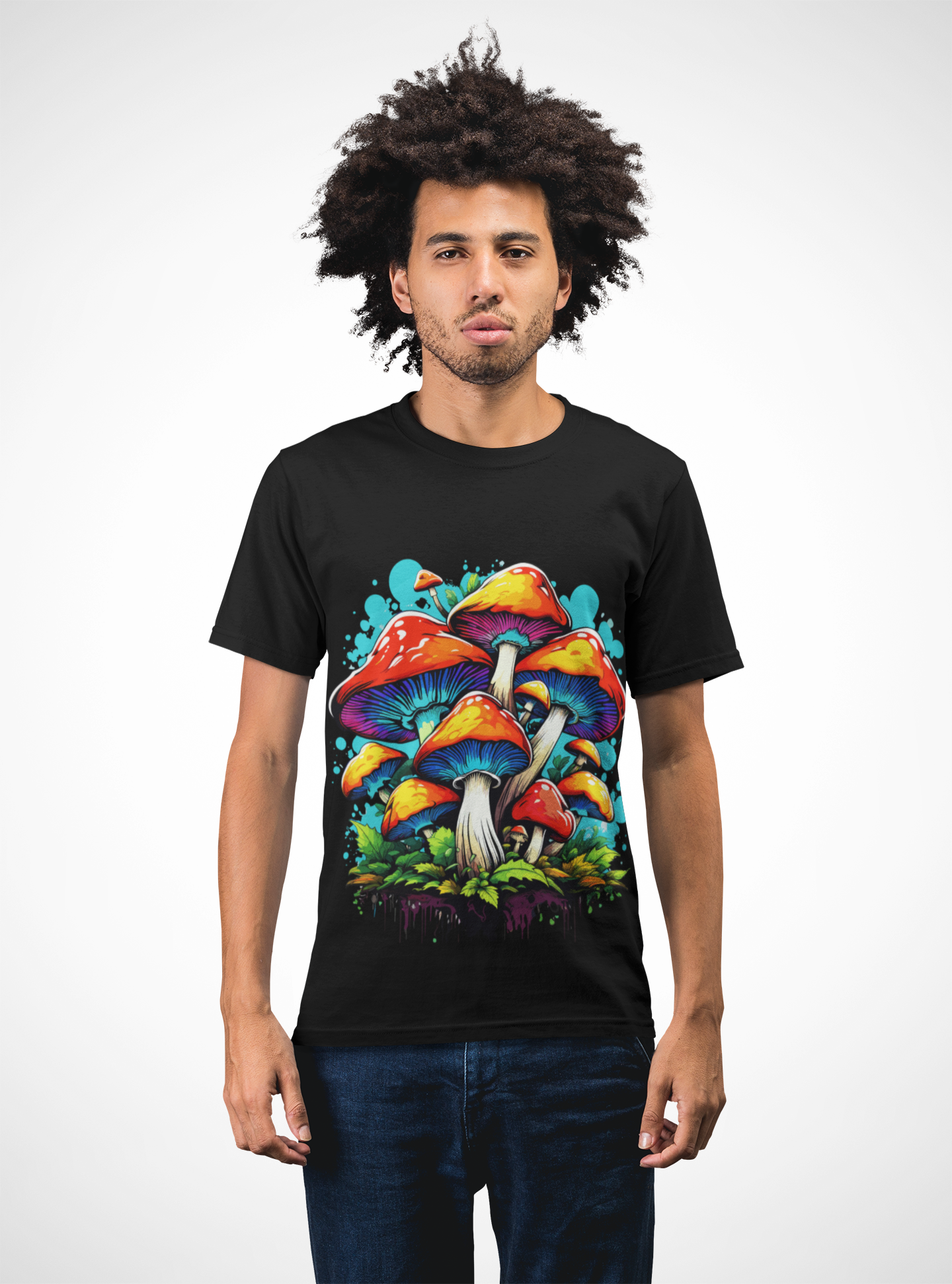 Psychedelic Mushroom Kingdom Unisex T-Shirt | Mushroom Rebel Frequency