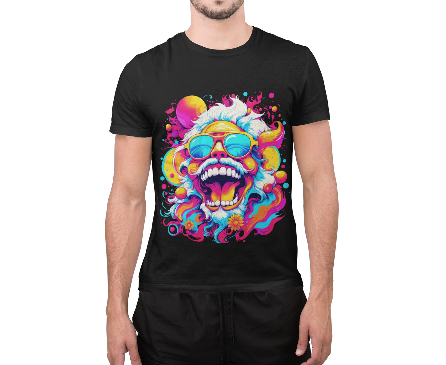 Psychedelic Laughing Man Unisex T-Shirt | Laughing Rebel Frequency